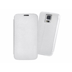 Funda Soporte Casebase Piel Blanca para Samsung Galaxy S5 / S5 Neo 2