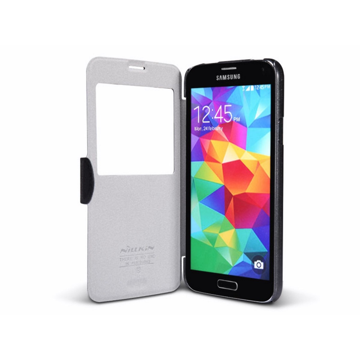 Funda Flip Nillkin Piel Negra para Samsung Galaxy S5 / S5 Neo