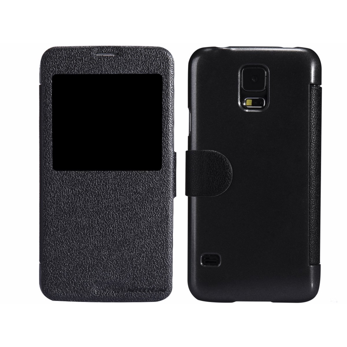 Funda Flip Nillkin Piel Negra para Samsung Galaxy S5 / S5 Neo