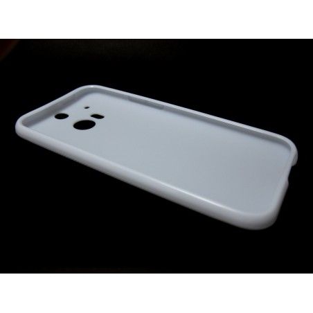 Funda Gel Tpu HTC One 2 (M8) X Line Color Blanca