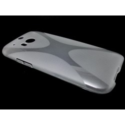 Funda Gel Tpu HTC One 2 (M8) X Line Color Transparente 2