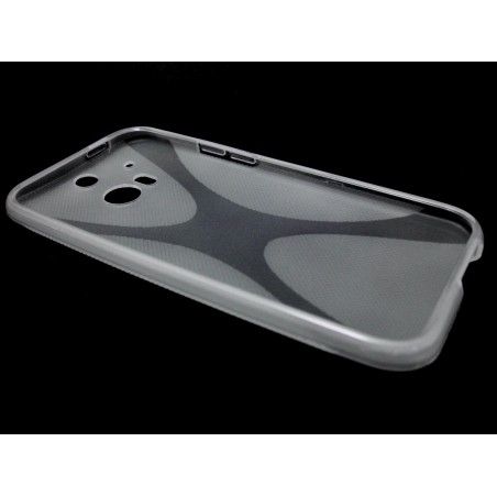 Funda Gel Tpu HTC One 2 (M8) X Line Color Transparente