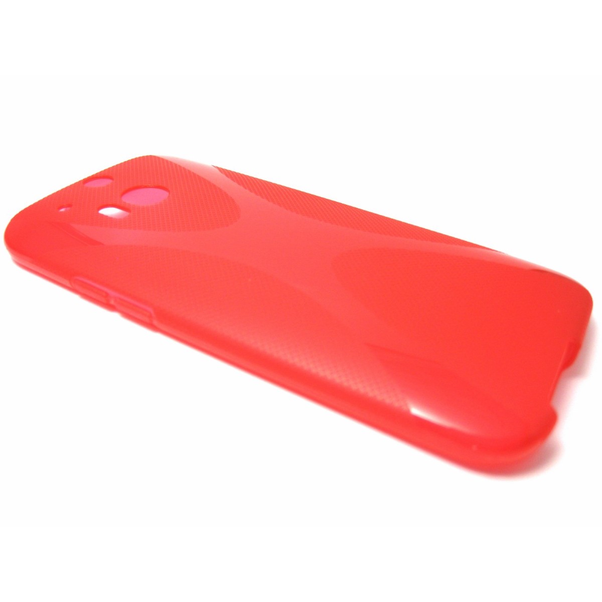 Funda Gel Tpu HTC One 2 (M8) X Line Color Roja