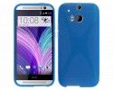 Funda Gel Tpu HTC One 2 (M8) X Line Color Azul