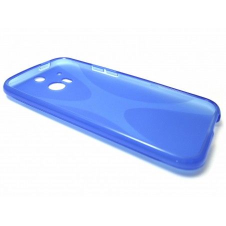Funda Gel Tpu HTC One 2 (M8) X Line Color Azul