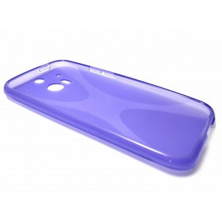 Funda Gel Tpu HTC One 2 (M8) X Line Color Morada