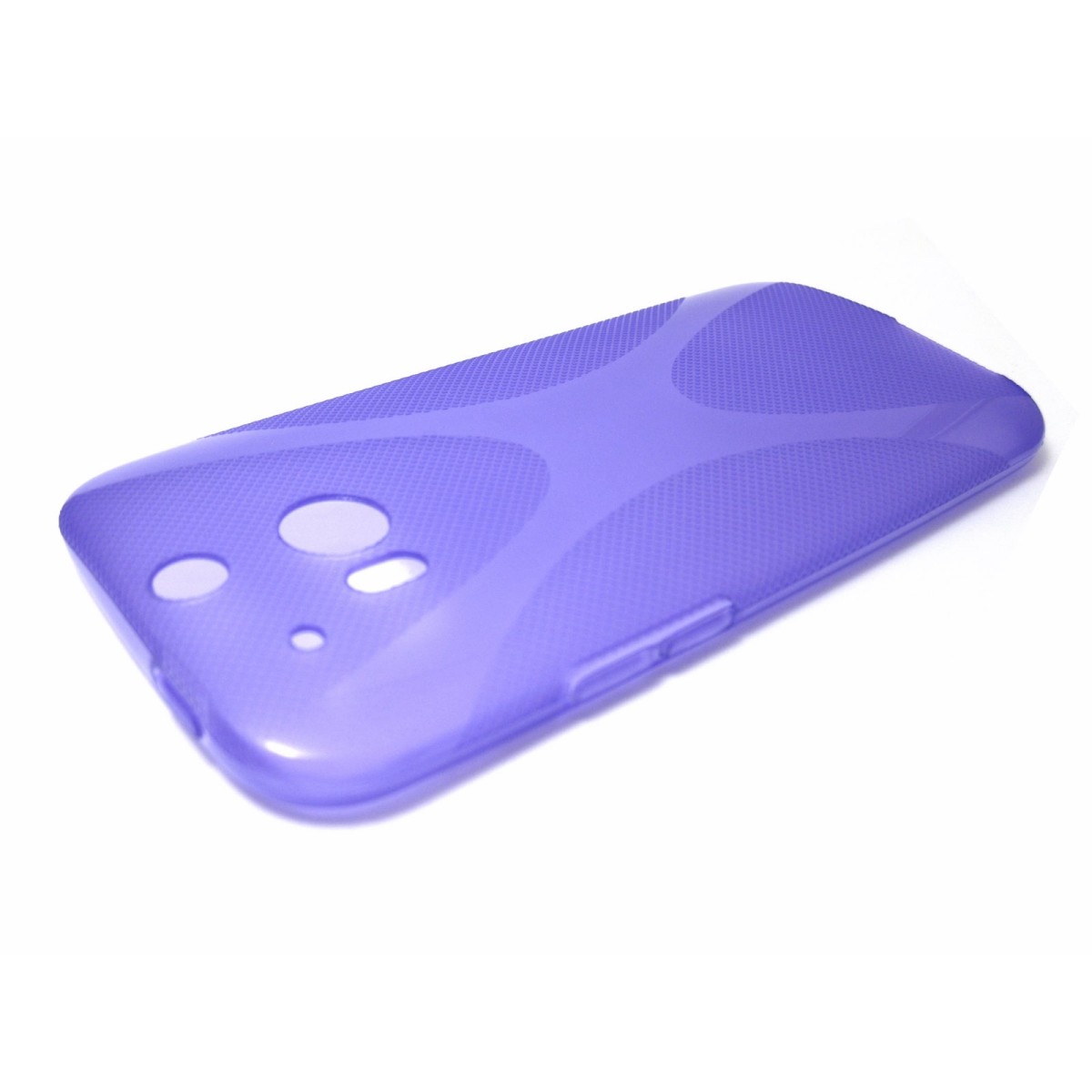 Funda Gel Tpu HTC One 2 (M8) X Line Color Morada