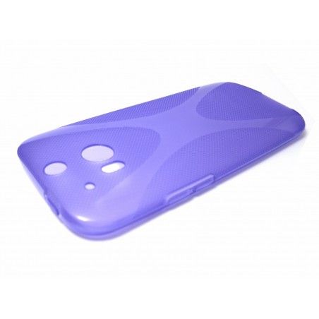 Funda Gel Tpu HTC One 2 (M8) X Line Color Morada