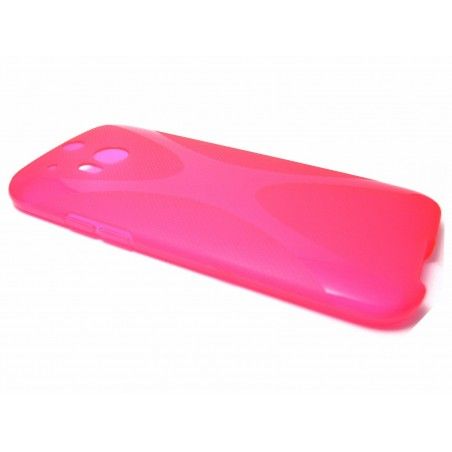 Funda Gel Tpu HTC One 2 (M8) X Line Color Rosa