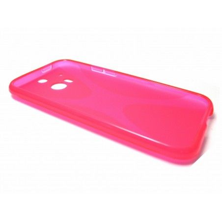 Funda Gel Tpu HTC One 2 (M8) X Line Color Rosa