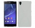 Funda Gel Tpu Sony Xperia Z2 Modelo X Line Color Blanca
