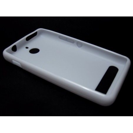 Funda Gel Tpu Sony Xperia E1 Modelo X Line Color Blanca