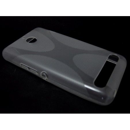 Funda Gel Tpu Sony Xperia E1 Modelo X Line Color Transparente