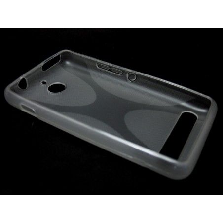 Funda Gel Tpu Sony Xperia E1 Modelo X Line Color Transparente