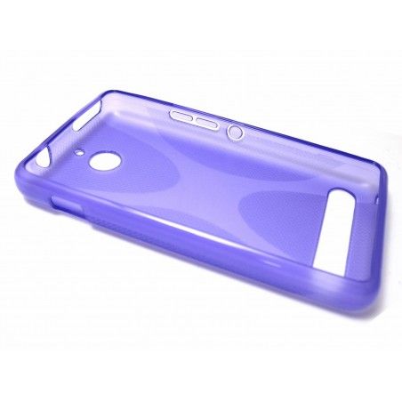 Funda Gel Tpu Sony Xperia E1 Modelo X Line Color Morada