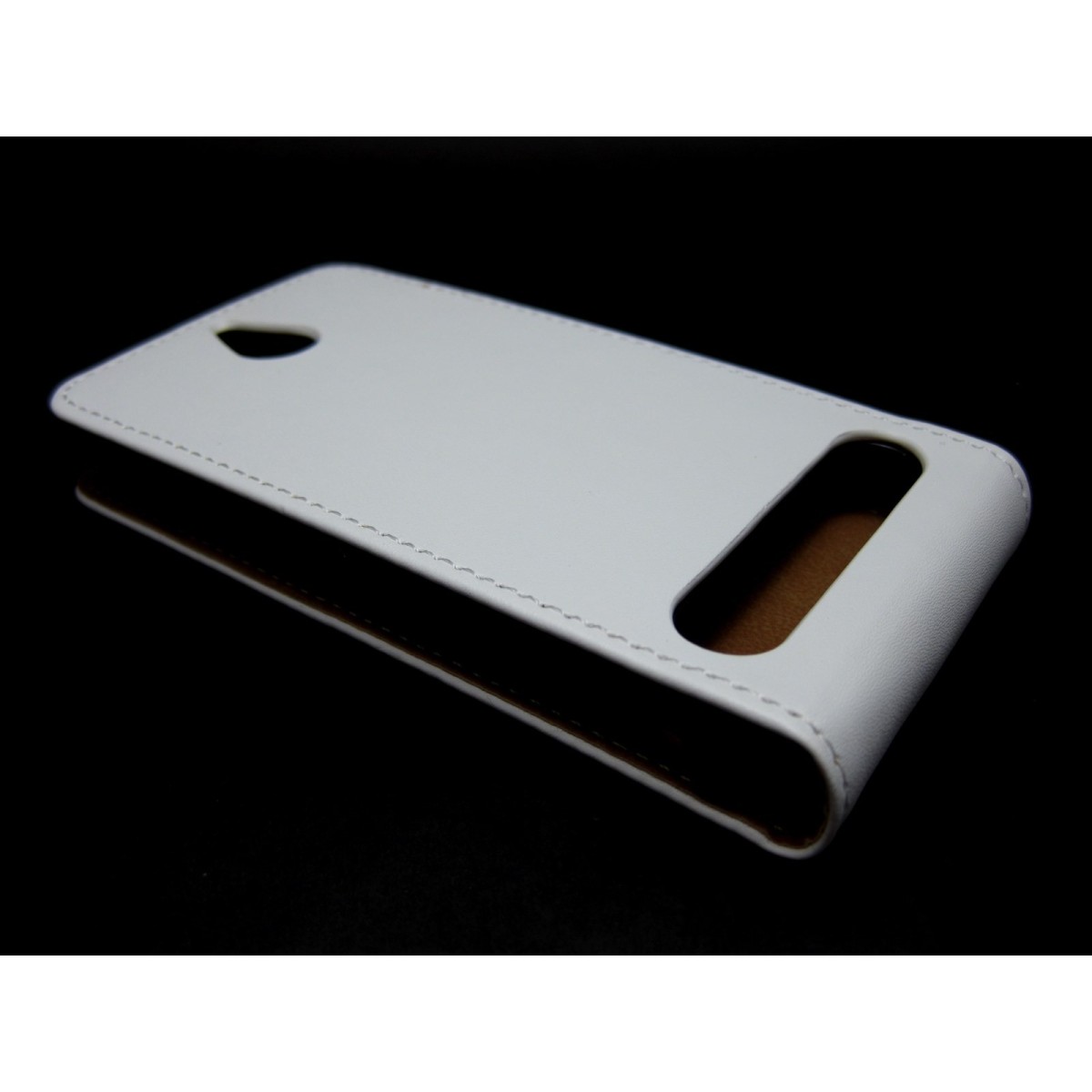 Funda Piel Premium Ultra-Slim Sony Xperia E1 Blanca