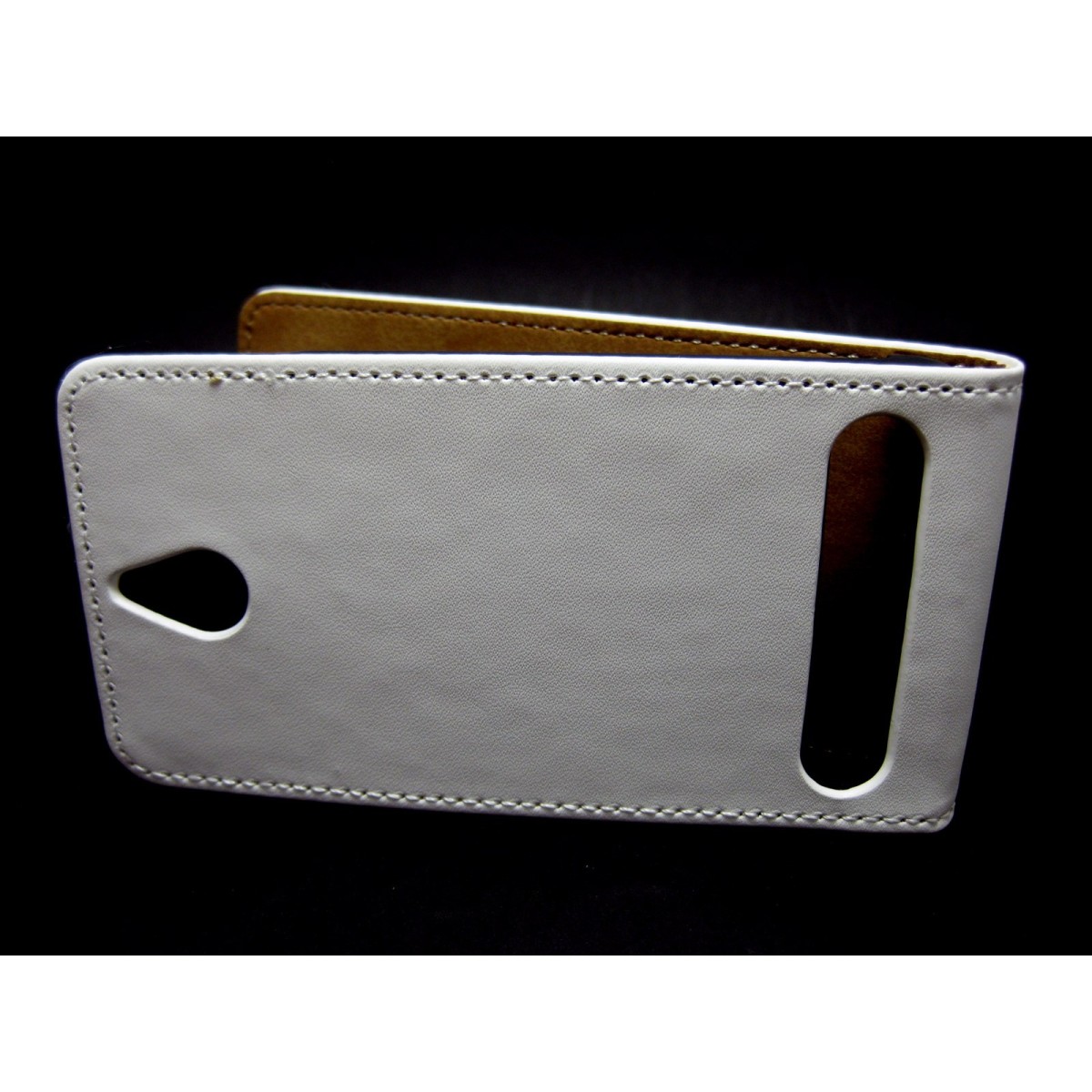 Funda Piel Premium Ultra-Slim Sony Xperia E1 Blanca