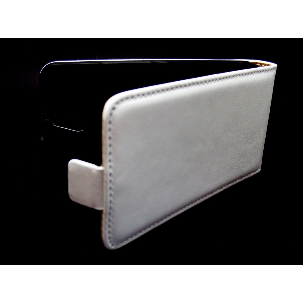 Funda Piel Premium Ultra-Slim Sony Xperia E1 Blanca