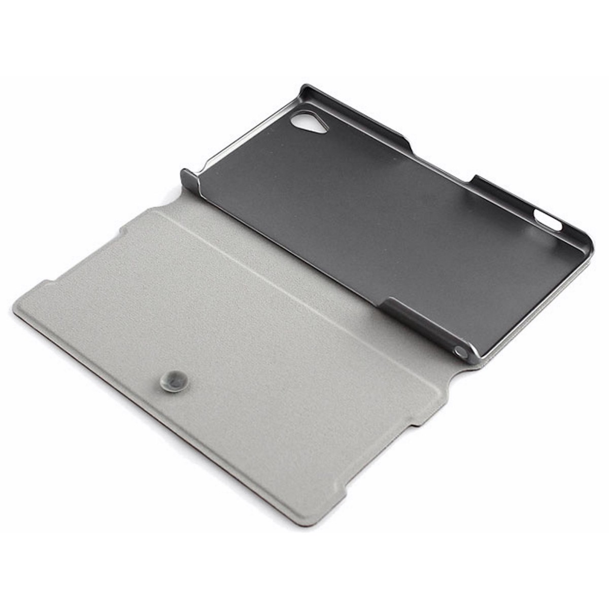 Funda Soporte Piel Texturizada Rosa para Sony Xperia Z2