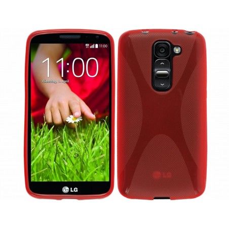 Funda Gel Tpu Lg Optimus G2 Mini D620 Modelo X Line Color Roja