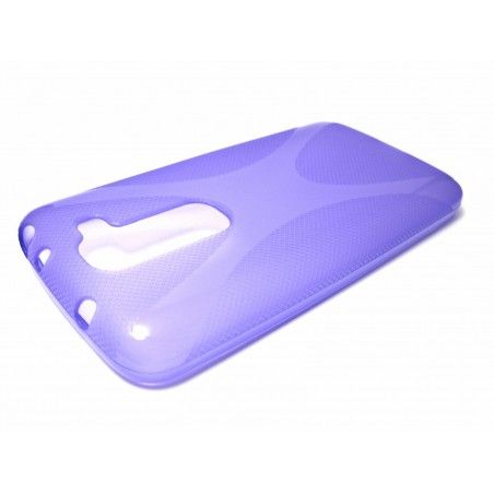 Funda Gel Tpu Lg Optimus G2 Mini D620 Modelo X Line Color Morada