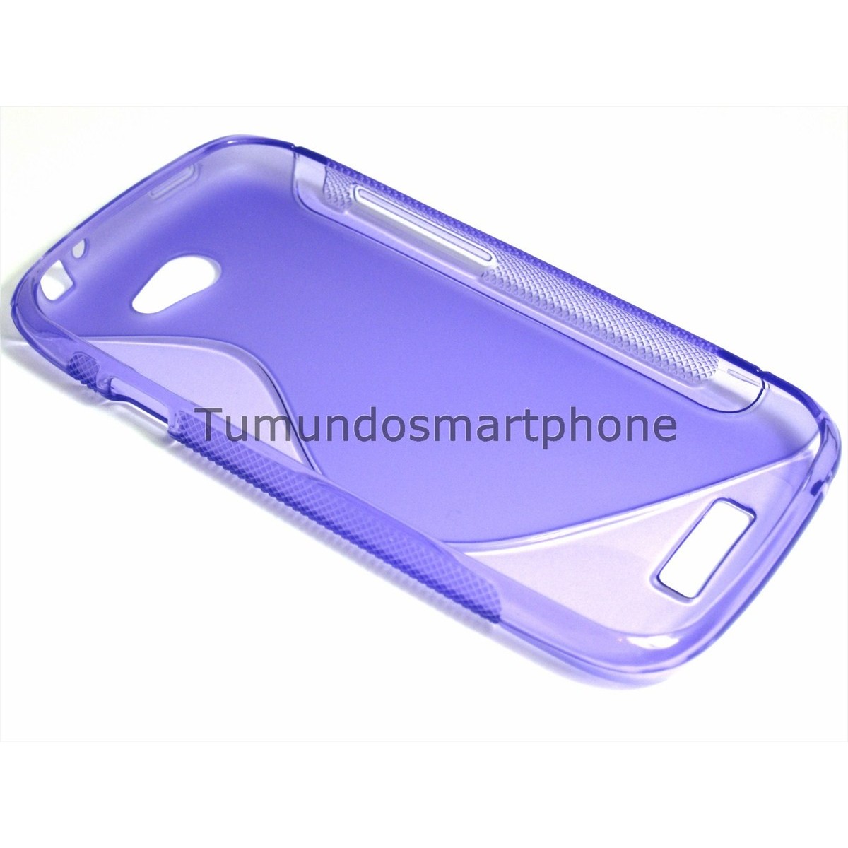 Funda Gel Tpu HTC One S S Line Color Morada