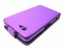 Funda Piel Premium Ultra-Slim Sony Xperia Z1 Compact Morada