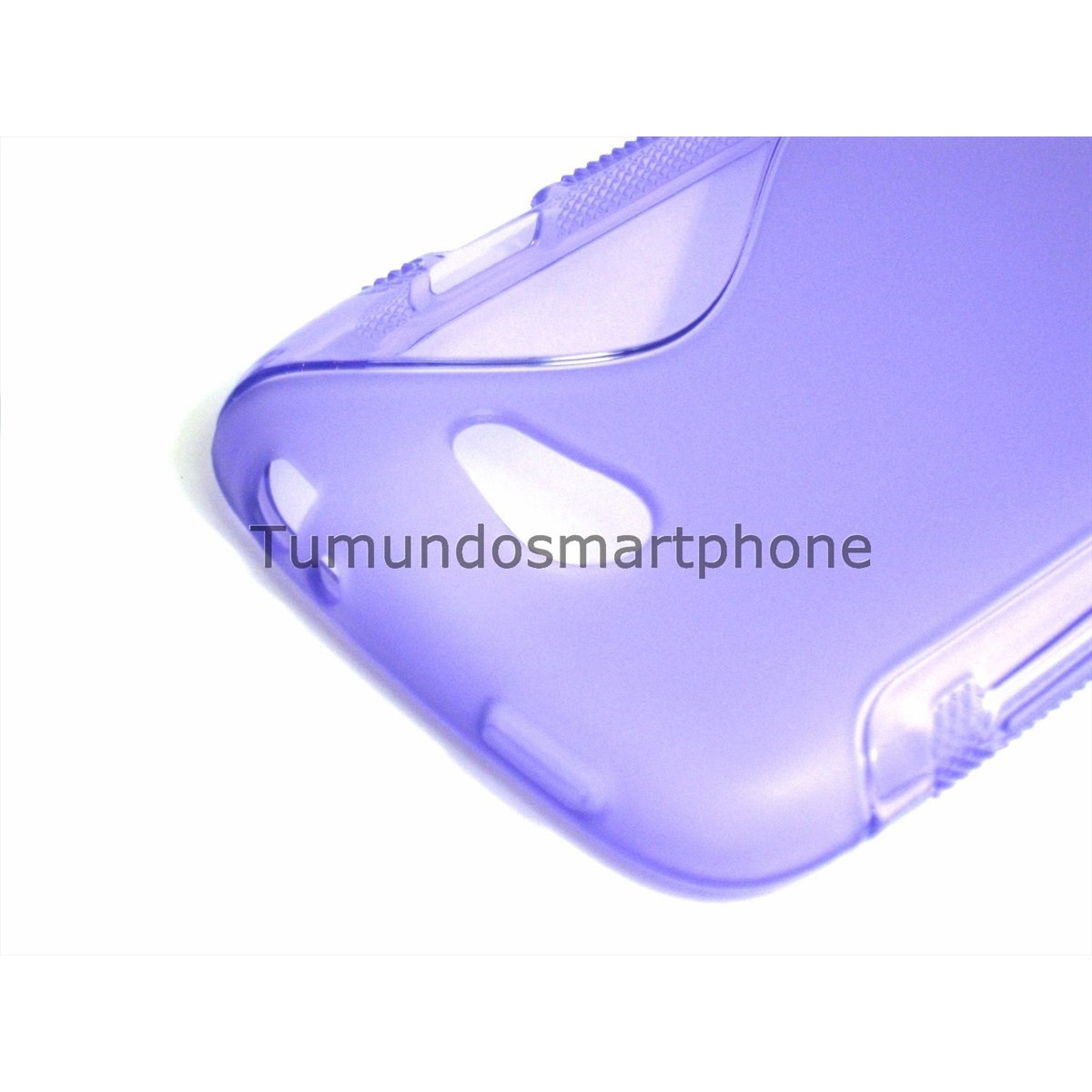 Funda Gel Tpu HTC One S S Line Color Morada