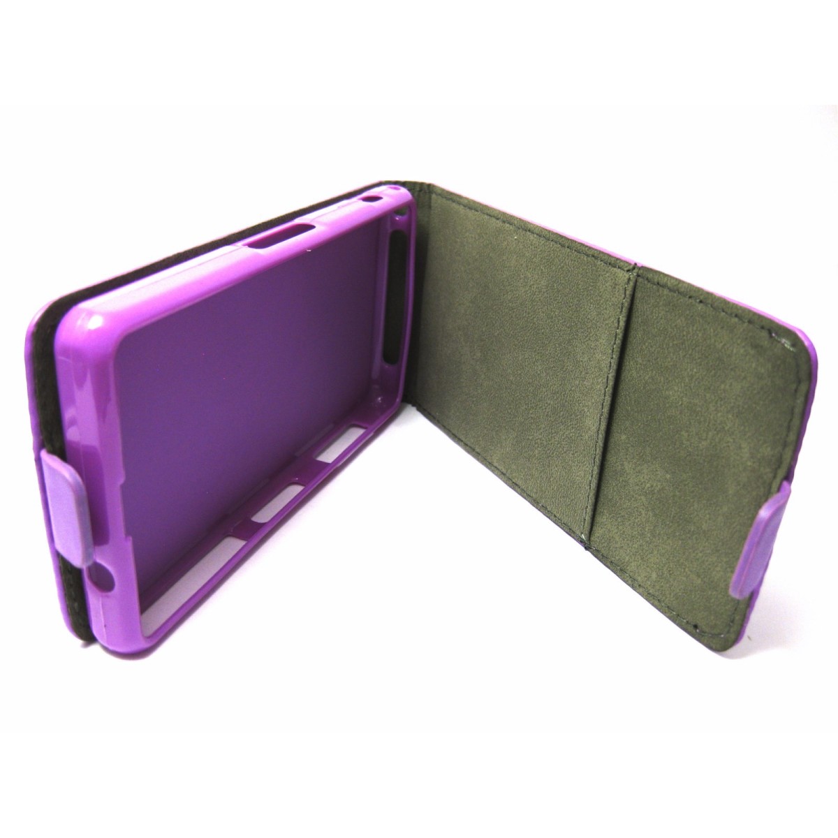 Funda Piel Premium Ultra-Slim Sony Xperia Z1 Compact Morada