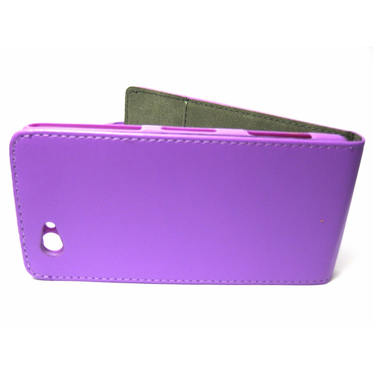 Funda Piel Premium Ultra-Slim Sony Xperia Z1 Compact Morada
