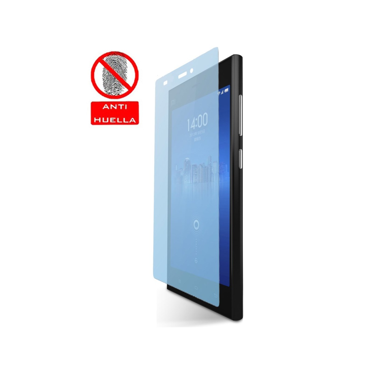 3 X Protector Pantalla Mate Antihuellas (Anti-Glare) Xiaomi Mi3 / M3