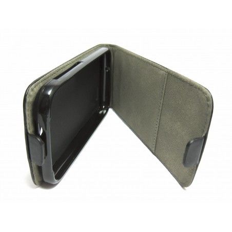 Funda Piel Premium Ultra-Slim HTC Desire 310 Negra