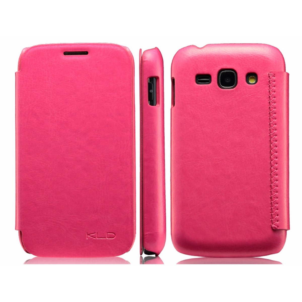 Funda Flip Piel Rosa / Fucsia Kalaideng Enland para Samsung Galaxy Ace 3 S7270 / S7272 / S7275