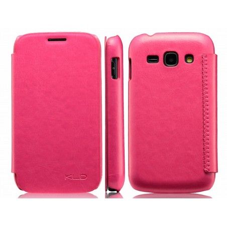 Funda Flip Piel Rosa / Fucsia Kalaideng Enland para Samsung Galaxy Ace 3 S7270 / S7272 / S7275