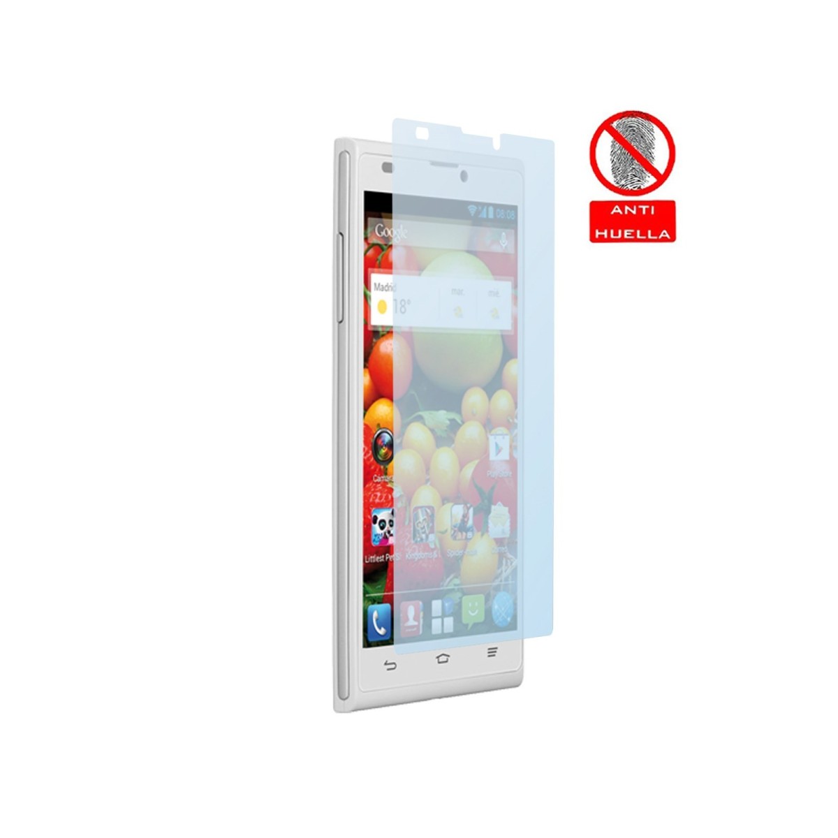 3 X Protector Pantalla Mate Antihuellas (Anti-Glare) Zte Blade L2