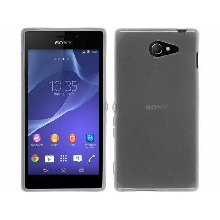 Funda Gel Tpu Sony Xperia M2 Aqua Color Transparente
