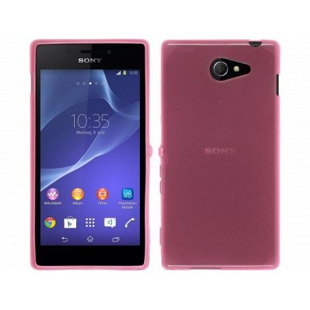Funda Gel Tpu Sony Xperia M2 Aqua Color Rosa