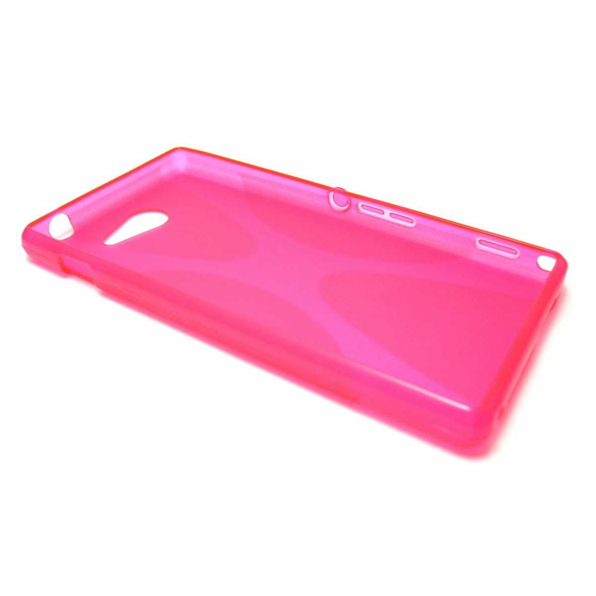 Funda Gel Tpu Sony Xperia M2 Aqua Modelo X Line Color Rosa