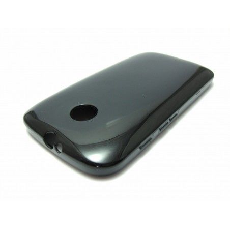 Funda Gel Tpu Motorola Moto E Modelo X Line Color Negra