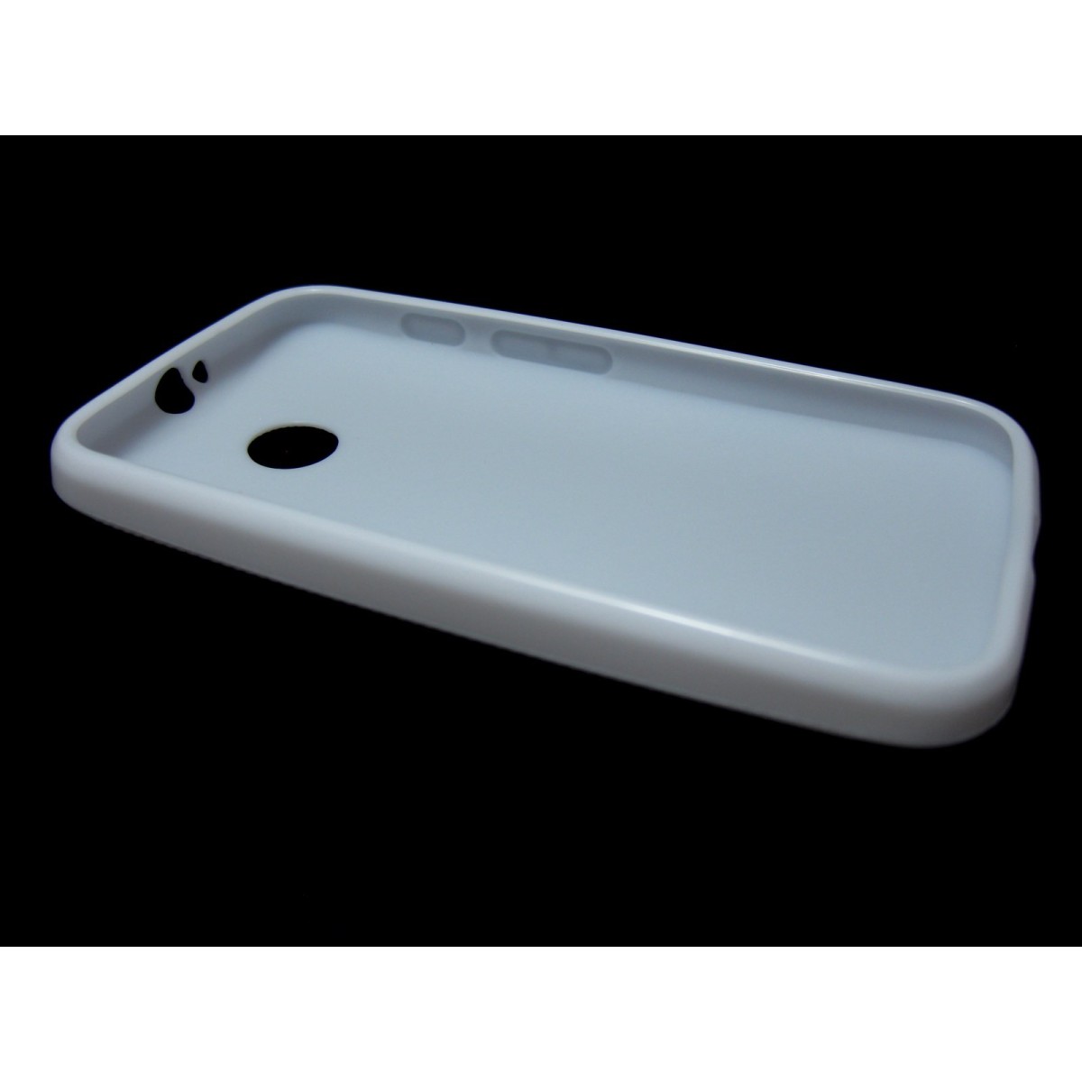 Funda Gel Tpu Motorola Moto E Modelo X Line Color Blanca
