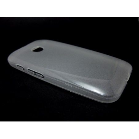 Funda Gel Tpu Motorola Moto E Modelo X Line Color Transparente