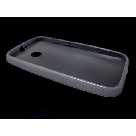 Funda Gel Tpu Motorola Moto E Modelo X Line Color Transparente