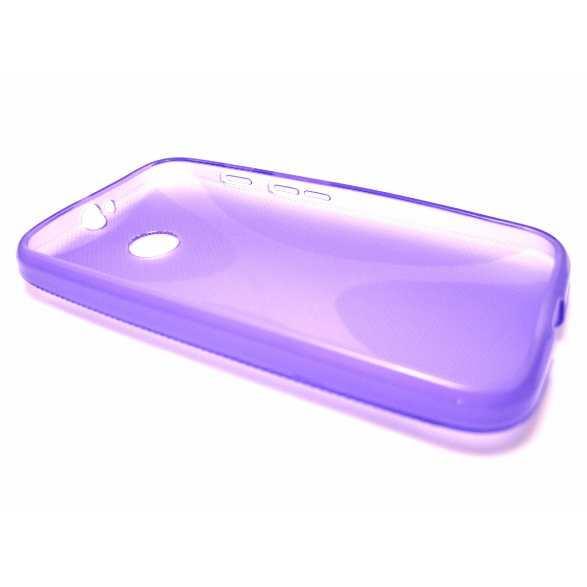 Funda Gel Tpu Motorola Moto E Modelo X Line Color Morada