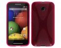Funda Gel Tpu Motorola Moto E Modelo X Line Color Rosa