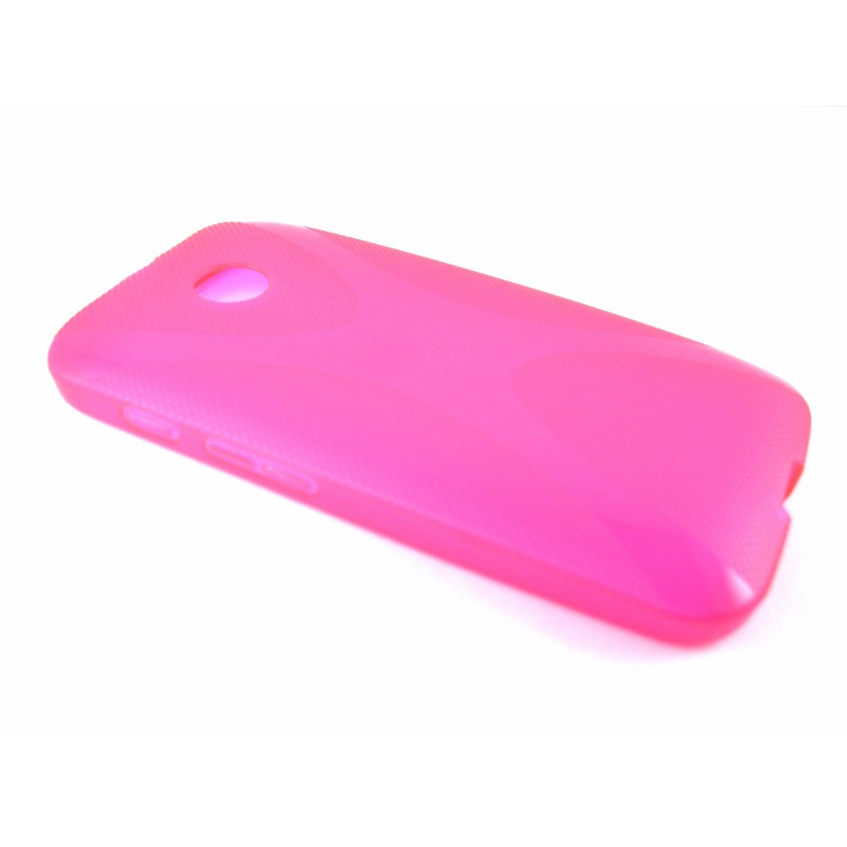 Funda Gel Tpu Motorola Moto E Modelo X Line Color Rosa
