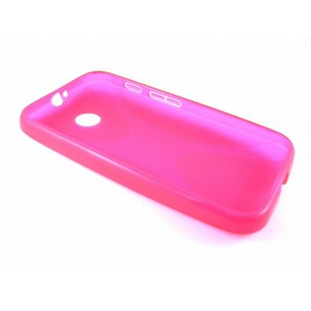 Funda Gel Tpu Motorola Moto E Modelo X Line Color Rosa