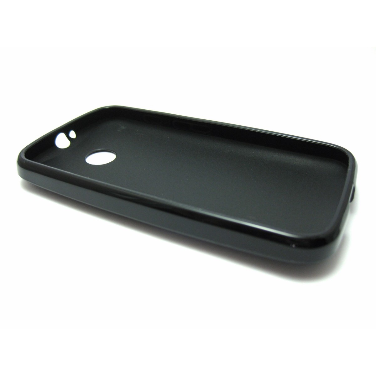 Funda Gel Tpu  Motorola Moto E Color Negra