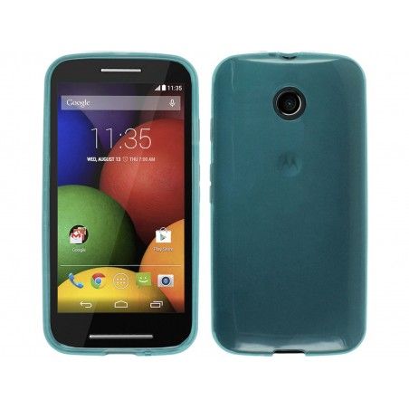 Funda Gel Tpu  Motorola Moto E Color Azul
