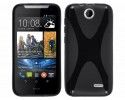 Funda Gel Tpu HTC Desire 310 Modelo X Line Color Negra