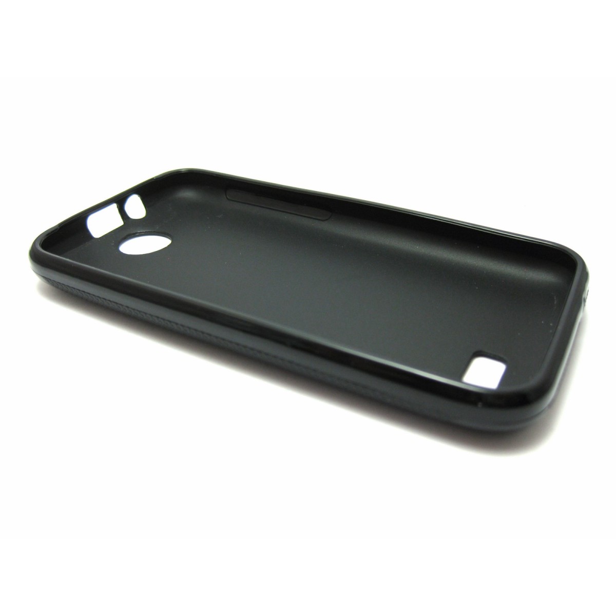 Funda Gel Tpu HTC Desire 310 Modelo X Line Color Negra